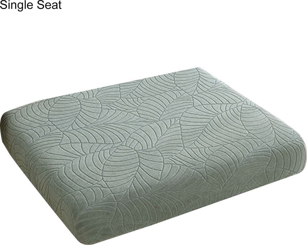 Wasserdichter Sofakissenbezug, Antifouling, minimalistischer Jacquard-Prozess, Sitzschutz, Haushaltsbedarf-Hellgrüner Einzelsitz