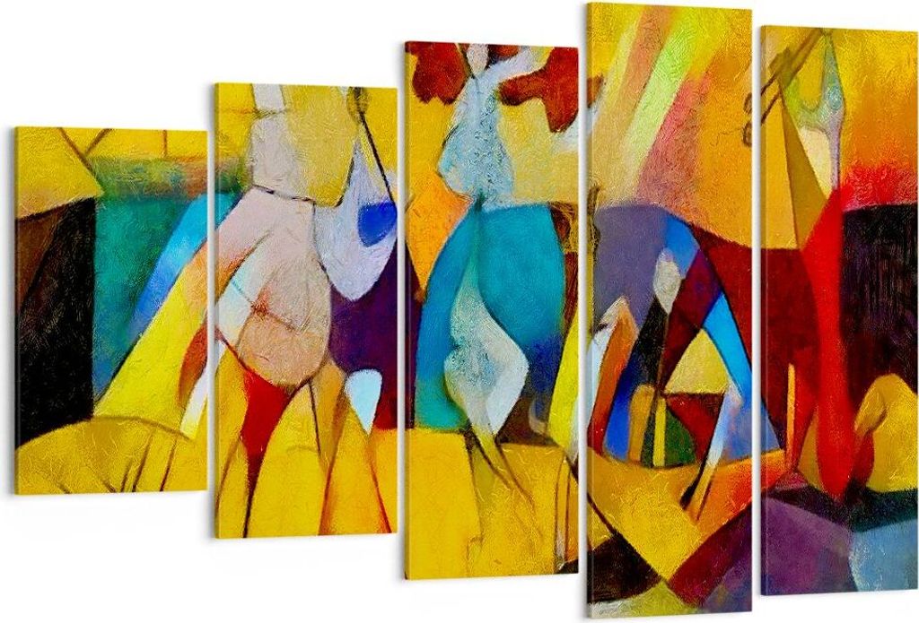 Bild auf Leinwand - Leinwandbild - Abstraktion modern - 150x100cm - Wand Bild - Wanddeko - Leinwanddruck - Bilder - Kunstdruck - Wanddekoration - L...