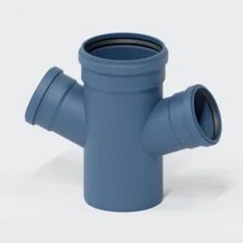 POLOPLAST Doppelabzweig, DN160/110, POLO-KAL NG, PP-MD, Produktbild 