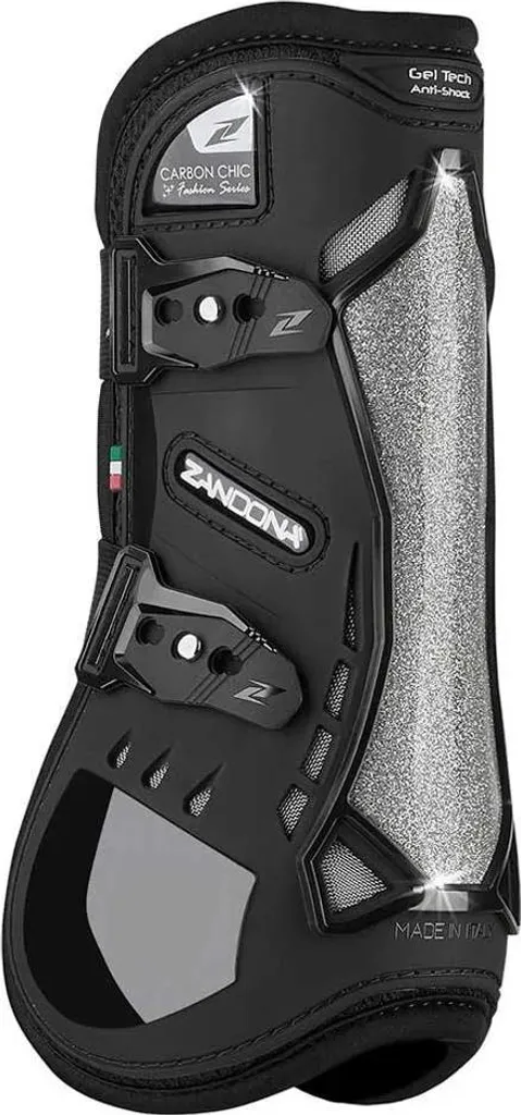 Guêtres de Protection Cheval Zandona Carbon Chic Noir Taille L Cavalier