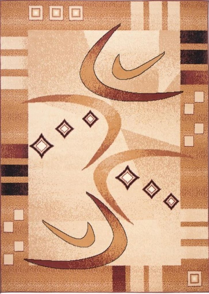 Tapis Tapis ATLAS moderne crème marron beige salon  250 x Image du produit 