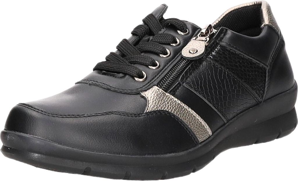 Alyssa Damen-Schnürhalbschuh Schwarz, Farbe:schwarz, EU Größe:39
