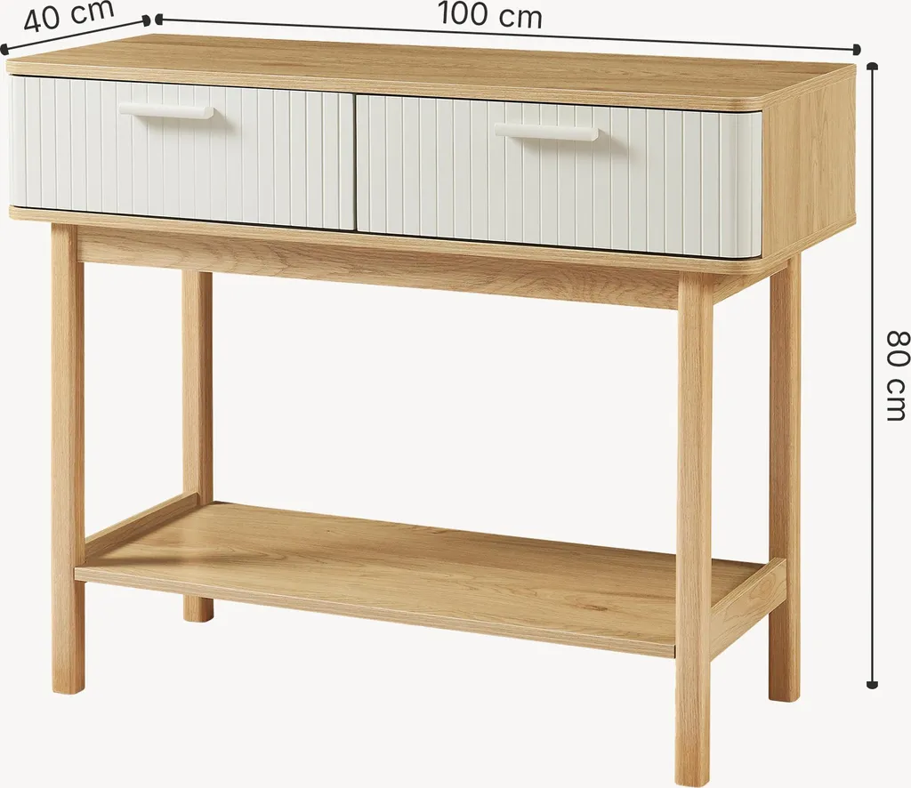 Console de salon Ferrersp 100 cm idéale pour ranger vos accessoires