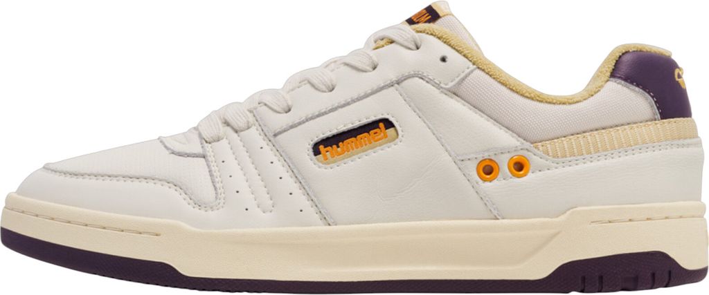 Hummel Stockholm LX-E AP2 Sneaker Leder Schuhe beige/lila/orange 226276-9325, Schuhgröße:36 EU