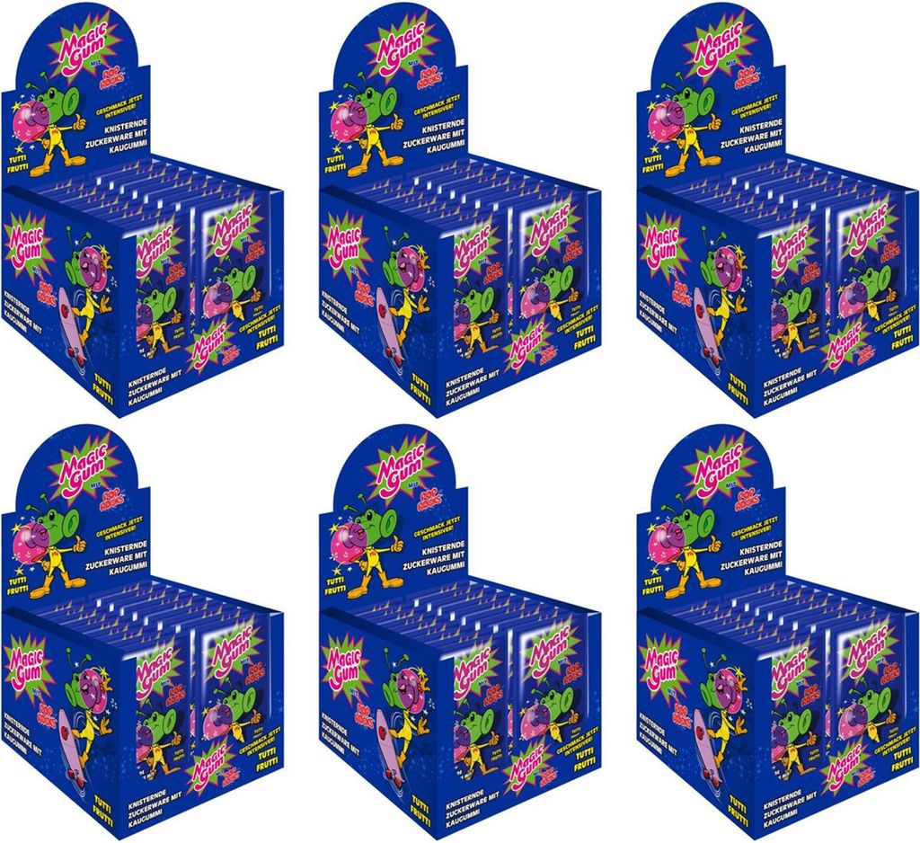 Pop Rocks Magic Gum Tutti Frutti 50Stk. im Display Produktbild 