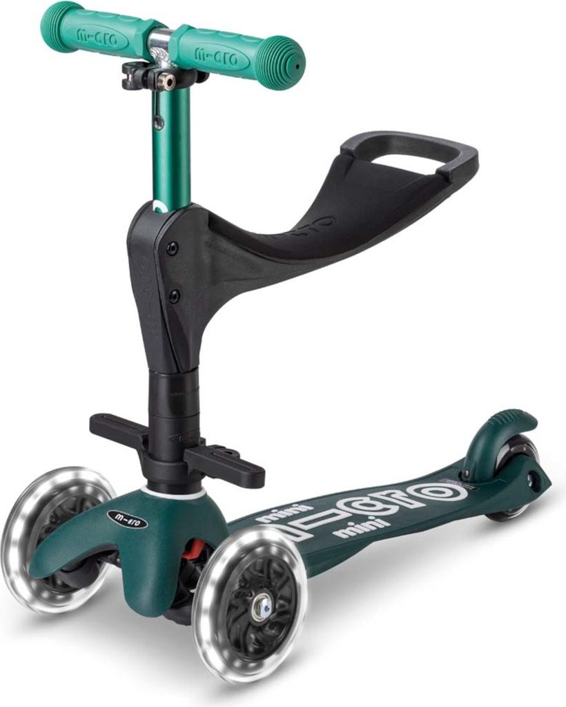 Micro Scooter Mini Micro 3in1 Deluxe ECO LED , Grün