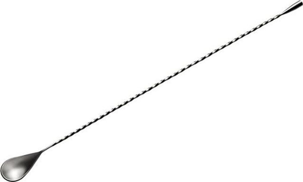APS 93129 Barlöffel, Edelstahl, gedrehter Stiel, Teardrop-Ende, Länge 44 cm