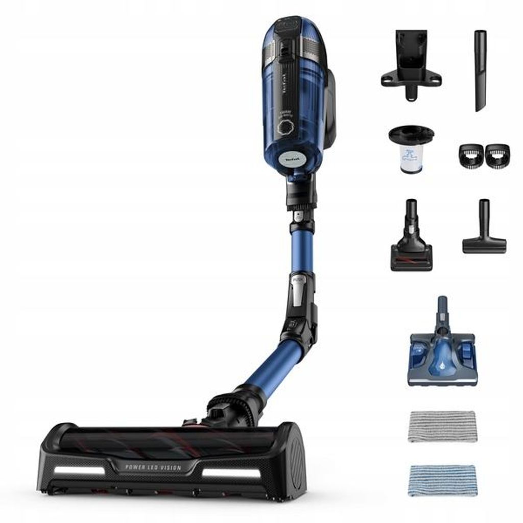 Tefal X-Force Flex Aqua Mop 45 Min Led 2-In-1-Kabelloser Staubsauger Mit Flexibler Rohrleitung