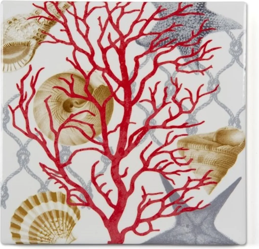 Sottopentola Ceramica 16x16 Excelsa Corallina | Protezione Tavola Colorata