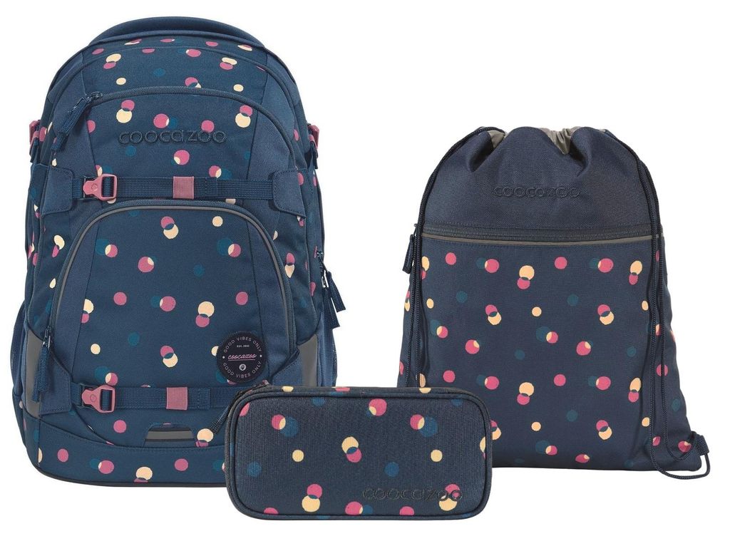 Coocazoo Schulrucksack-Set MATE Bubble Dreams 3-teilig Produktbild 