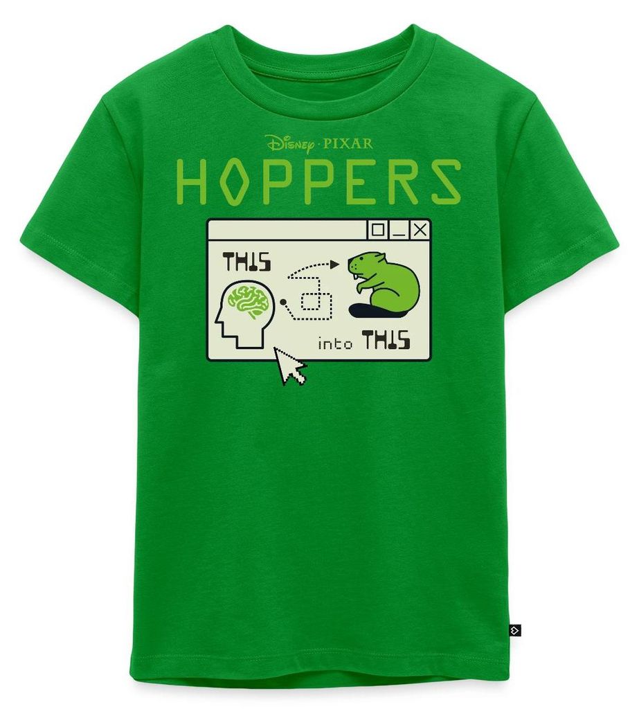 Spreadshirt Hoppers Von Mensch Zu Biber Und Zurück Kinder Premium T-Shirt, 110/116 (4 Jahre), Grün
