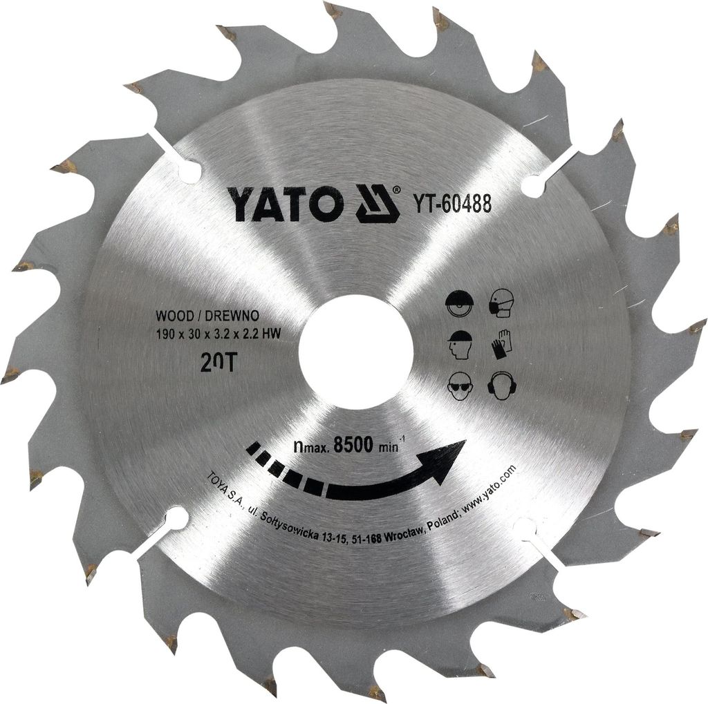 Yato Widia Kreissägeblatt 300X30Mm 60-Zahn 6077