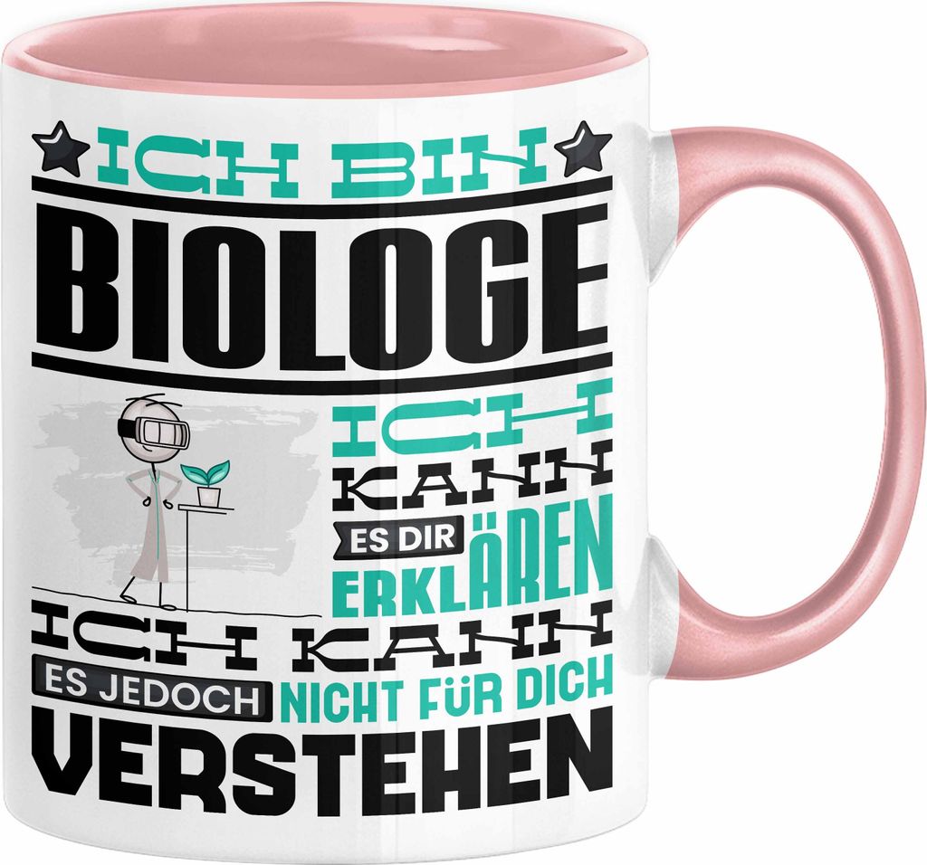 Biologe Geschenk Kaffee-Tasse Geschenkidee für Biologe Ich Bin Biologe Ich Kann Es Dir Erklären Jedoch Nicht Für Dich Verstehen Spruch Lustig (R...