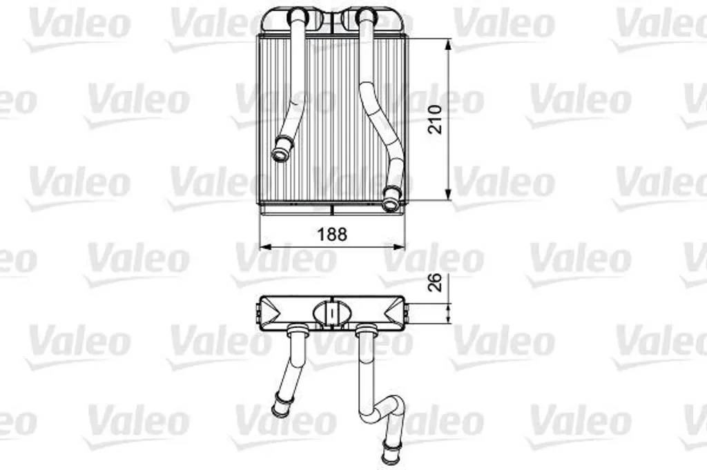 Radiateur de Chauffage Valeo Haute Durabilité pour VW Amarok et Audi Q7