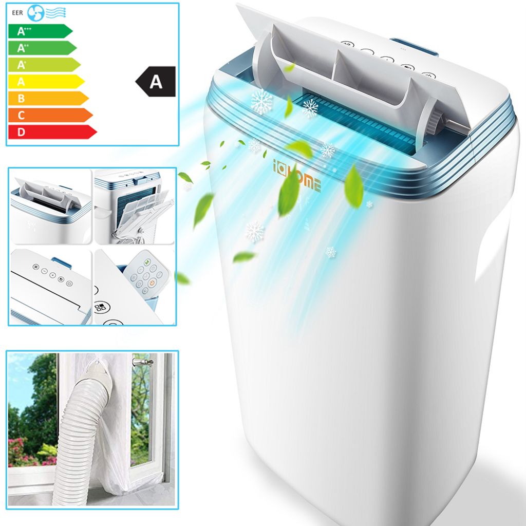 Leiser Tisch-Luftkühler - Verdunstungskühler Ohne Klingen, 6 Geschwindigkeiten & 7 LED-Farben, USB-Betrieb