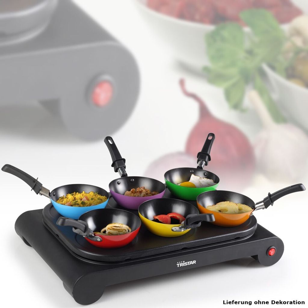 Tristar Wok Set 1000 W Schwarz Produktbild 3