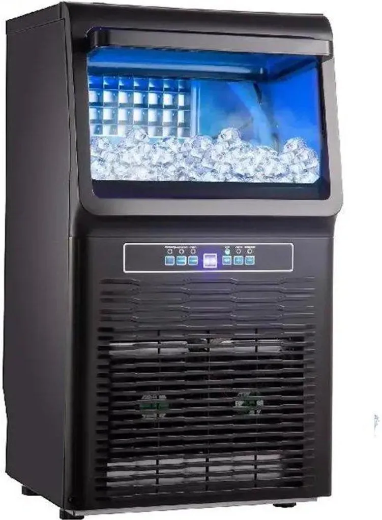 Machine à glaçons professionnelle 350W inox production 31.5kg par jour