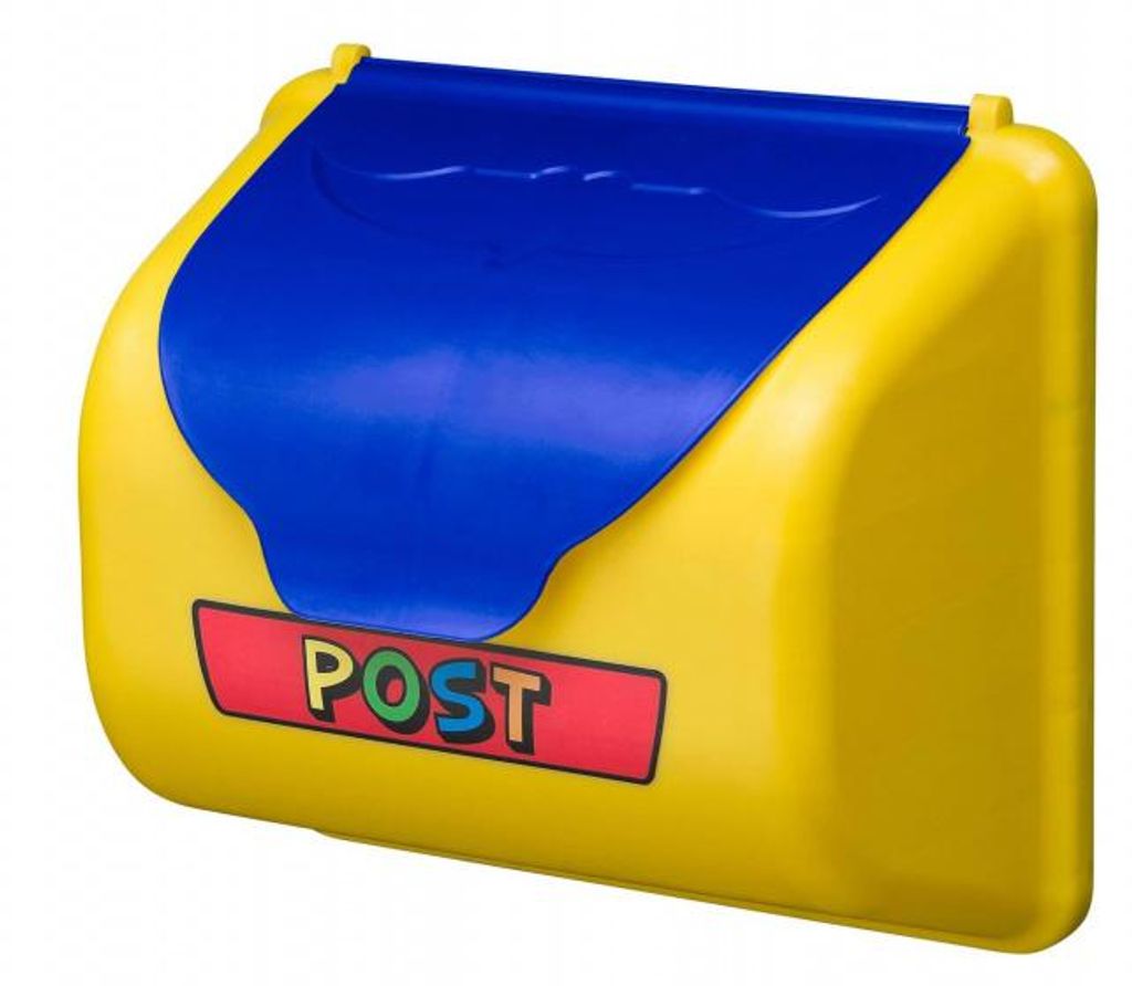 briefkasten für Spielhaus 35 cm gelb/blau