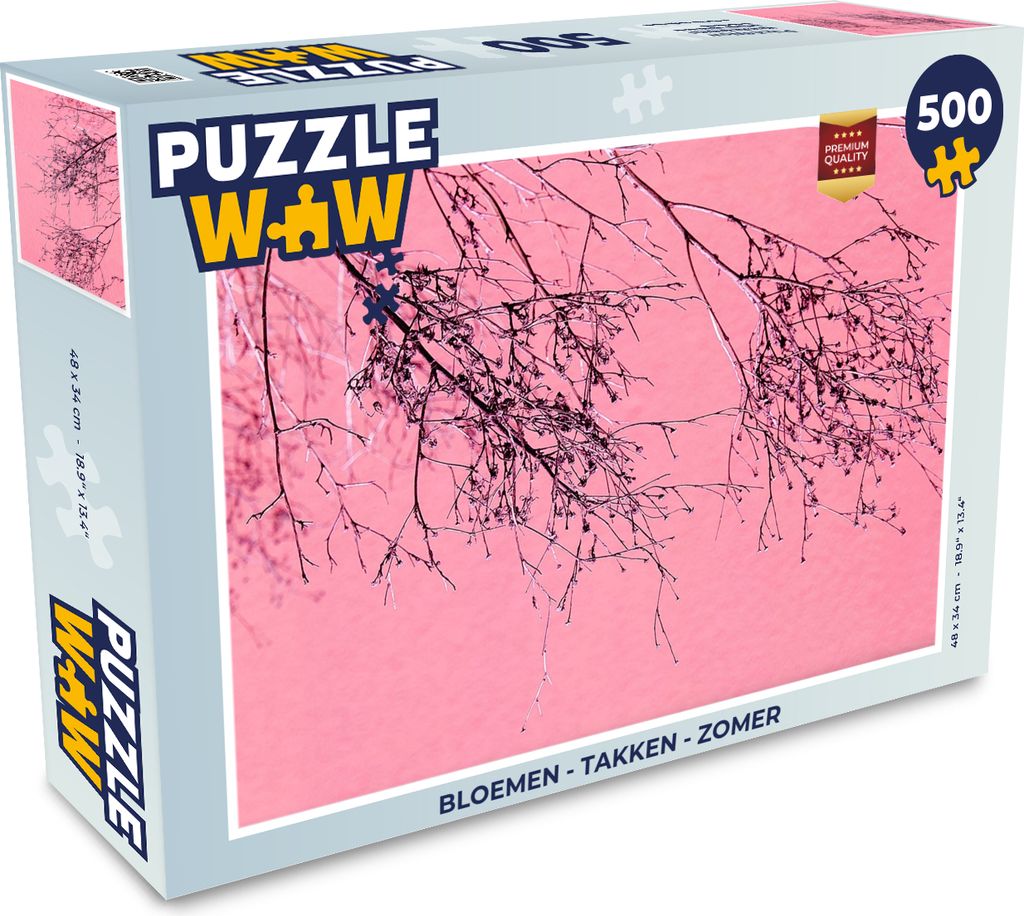 MuchoWow Puzzle 500 Teile Blumen - Zweige - Sommer - 500 Teile - Kinder - Selberbauen - Puzzlespiele