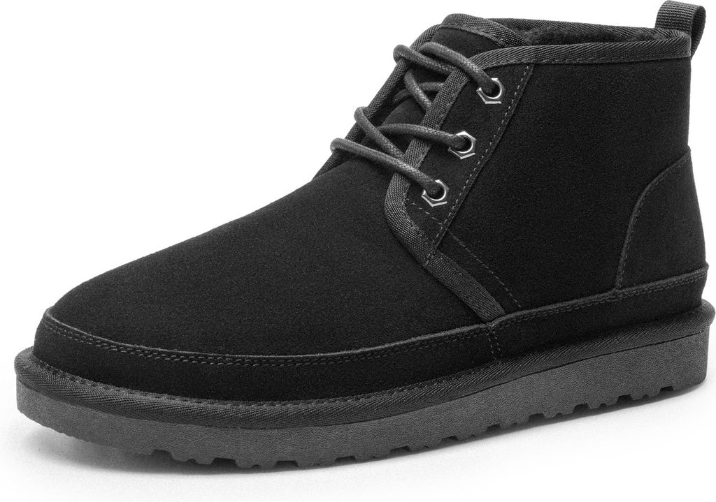 Bruno Marc Winterschuhe Herren Winterstiefel FuzzyGo Herren Gemütlich Arbeit Stiefel Winter Outdoor Trekking Wander Schuhe,Size 44,Schwarz,SBSB2402M