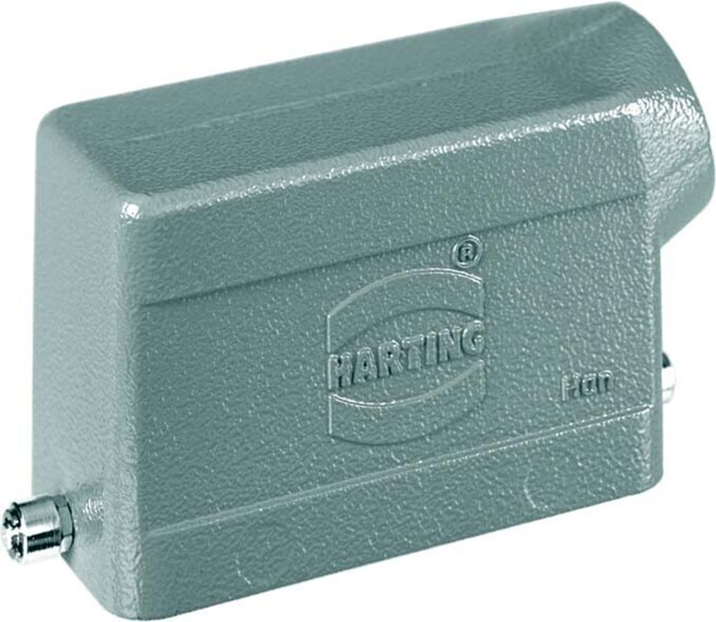 HARTING Han 16B Tüllengehäuse niedrig, 1xPG21 seitlicher Kabelabgang, für 1 Bügel (am Unterteil) Verschraubung PG21