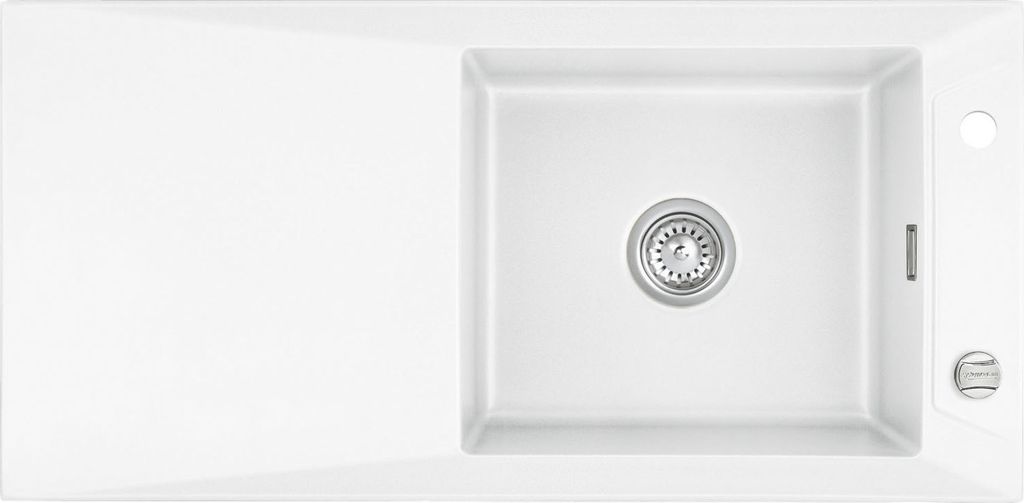 KeraDomo Spüle SIRO 100 POLAR mit Excenterbedienung Produktbild 