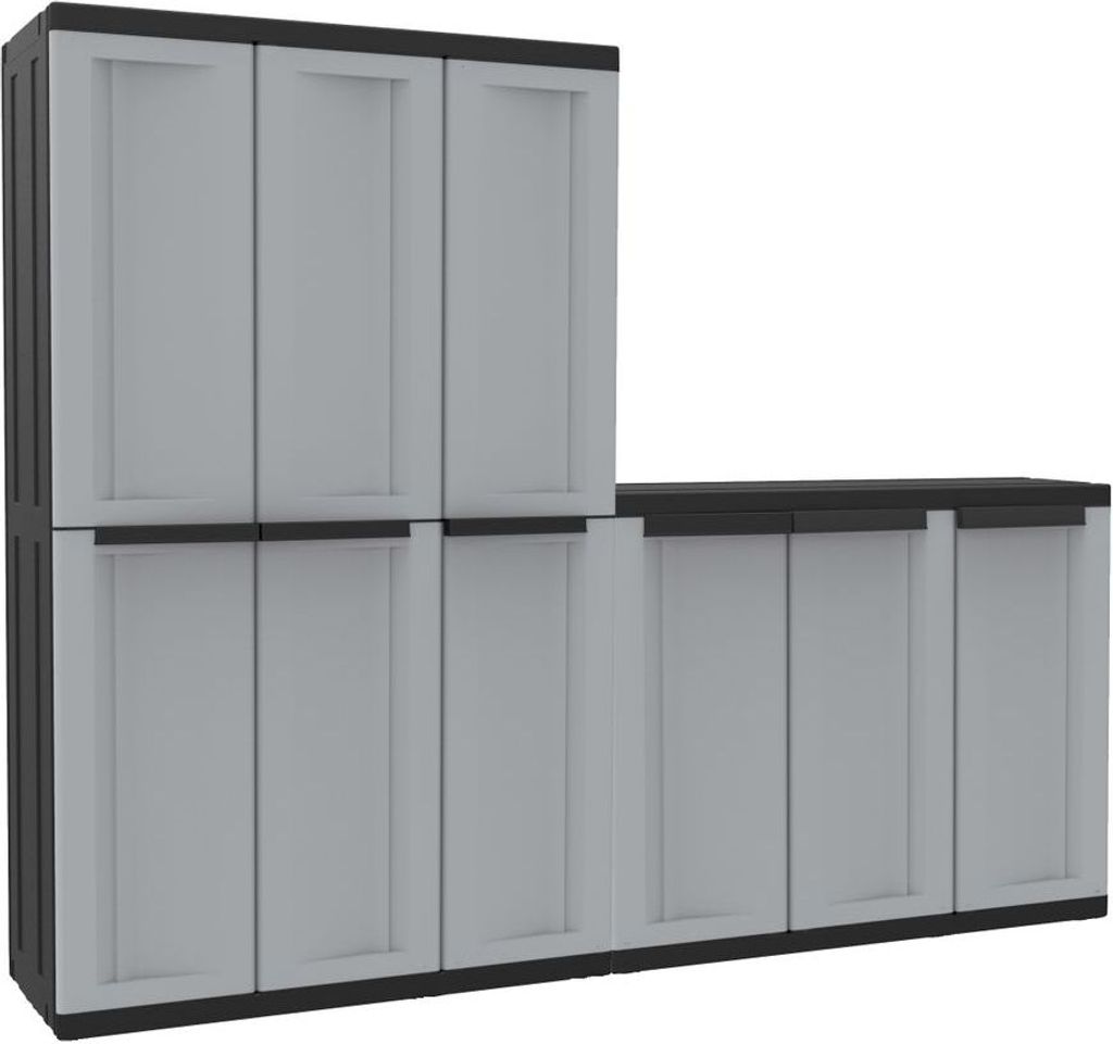 Kreher Dreitüriger XXL Kunststoffschrank 'C-TWIST' mit Produktbild 3