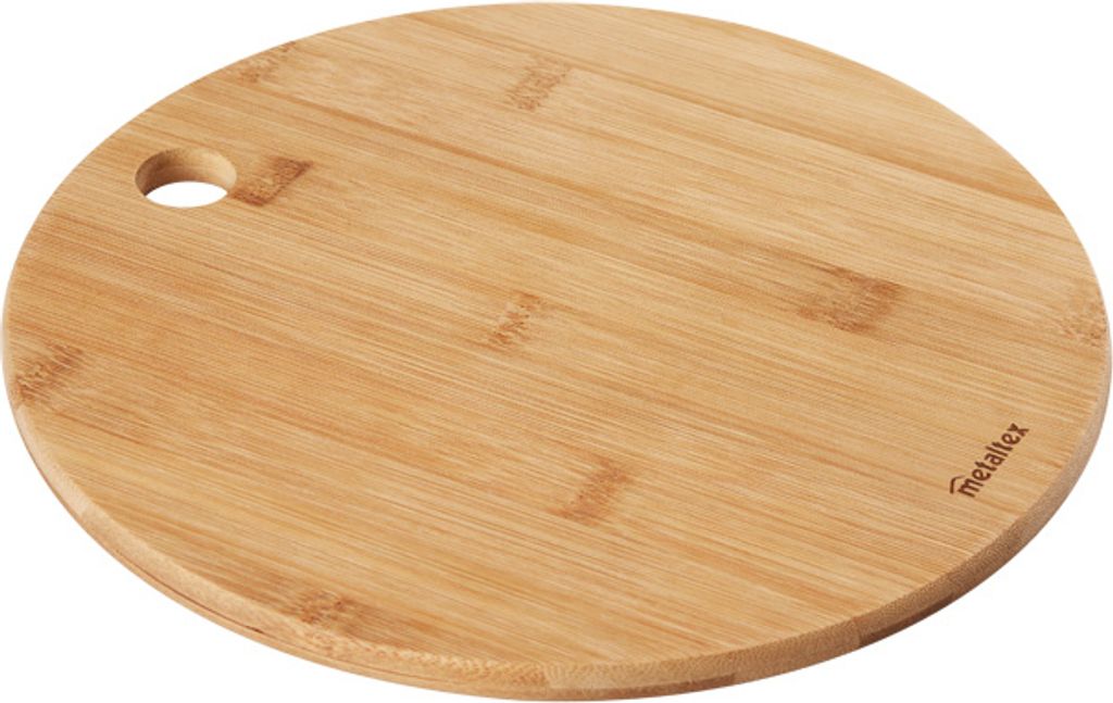 METALTEX 569067010 Schneidebrett Ø 25 cm x 1,0 cm Bambus / Schneidbrett / Schneidebrett Holz