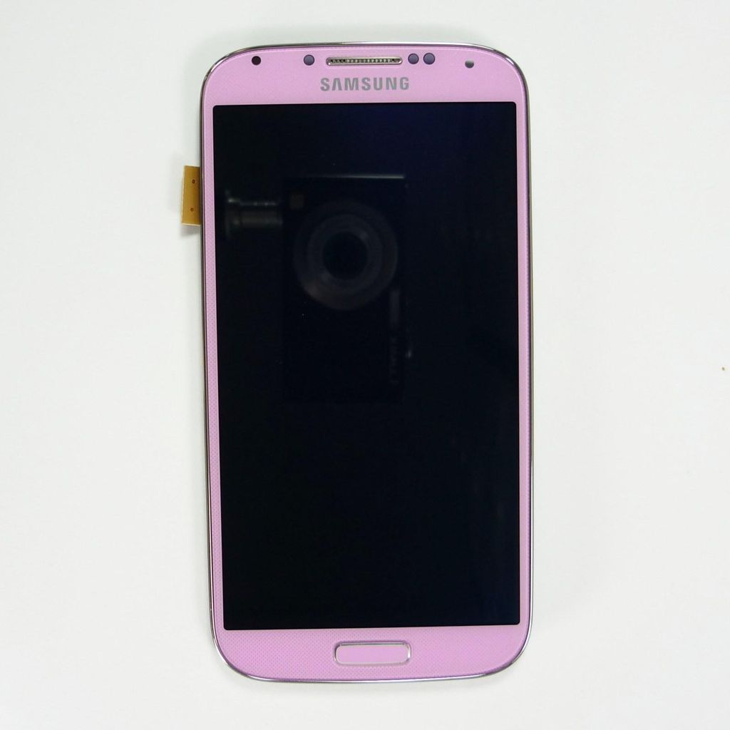 Original LCD-Bildschirm komplettset Glas + Rahmen Samsung Galaxy S4 I9505 - Rosa