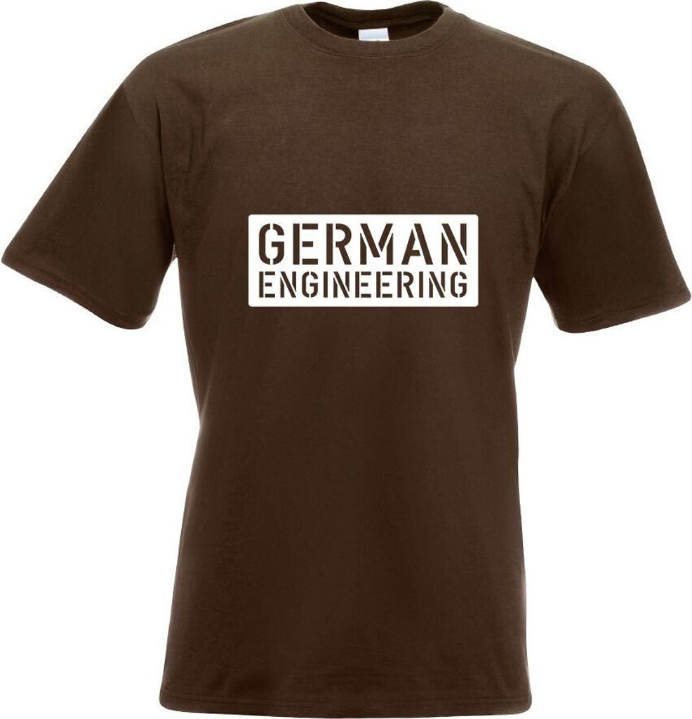Kiwistar - T-Shirt - Chocolate - German Engeneering Herren Funshirt Bedruckt Design Sprüche Spruch Motive - mit Motiv Bedruckt - Funshirt Design -...