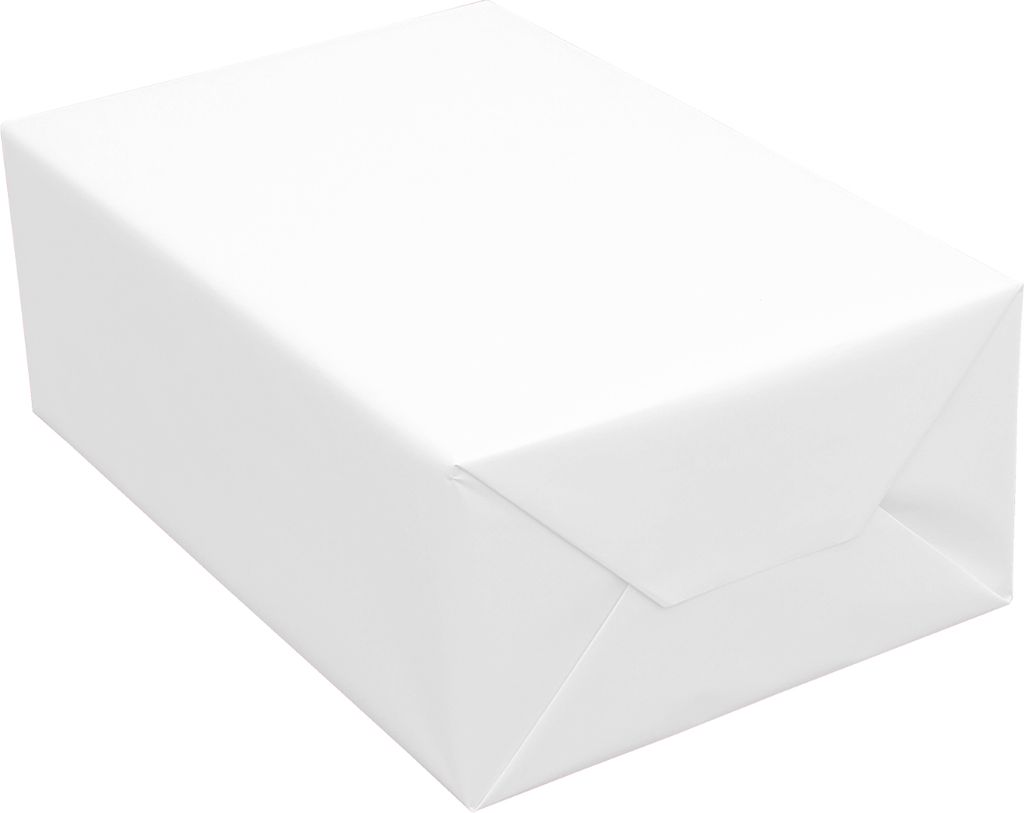 50m x 1,00m JUNOPAX® Geschenkpapier weiß Produktbild 3