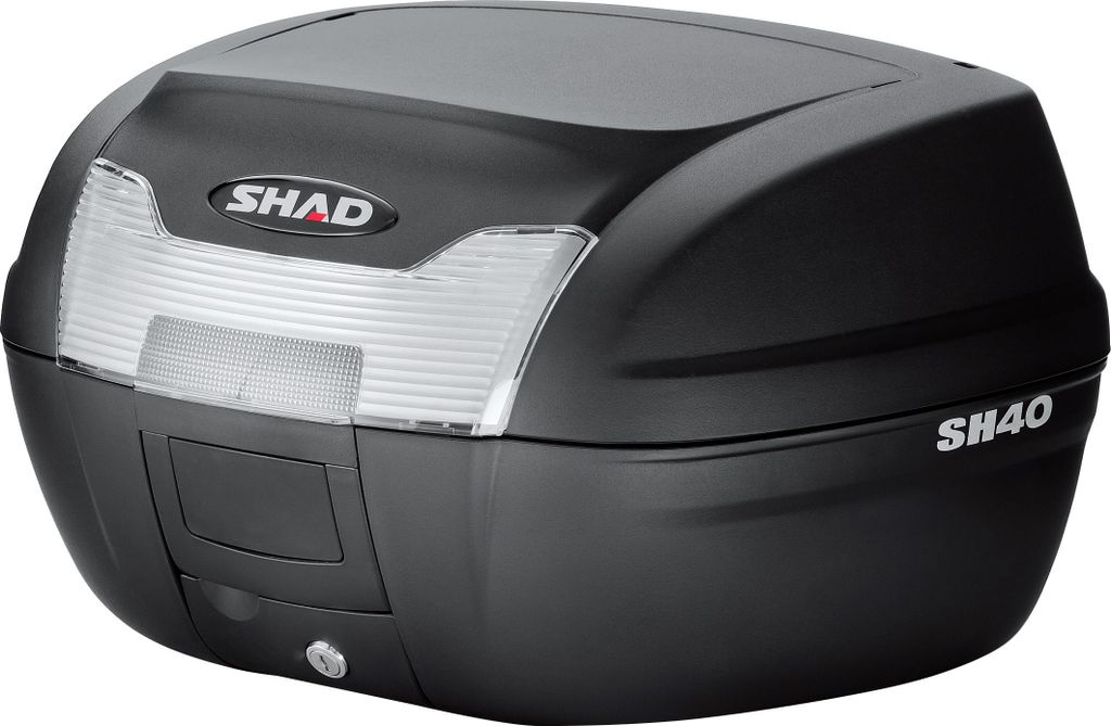 Shad Topcase SH40 mit Universaladapter, 39L Stauraum, Press-Lock-System