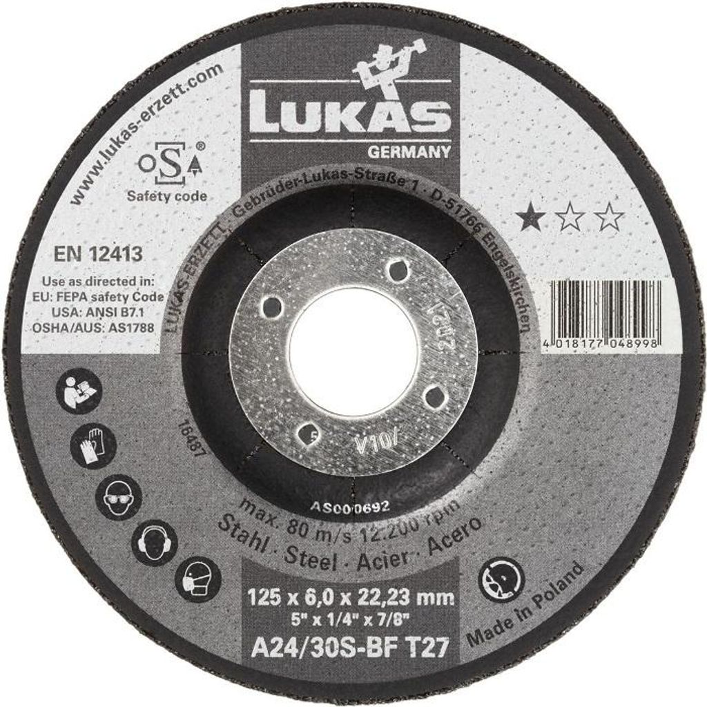 LUKAS A24/30S-BF - Plateau de ponçage de pour meuleuses Image du produit 