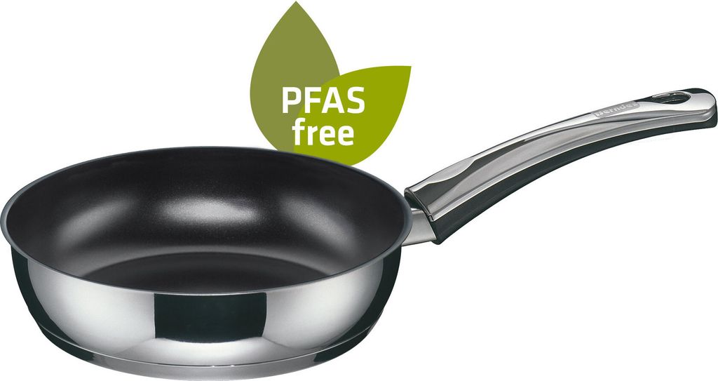 Schmorpfanne 24 cm, Edelstahl, poliert - Injoy PFAS-frei