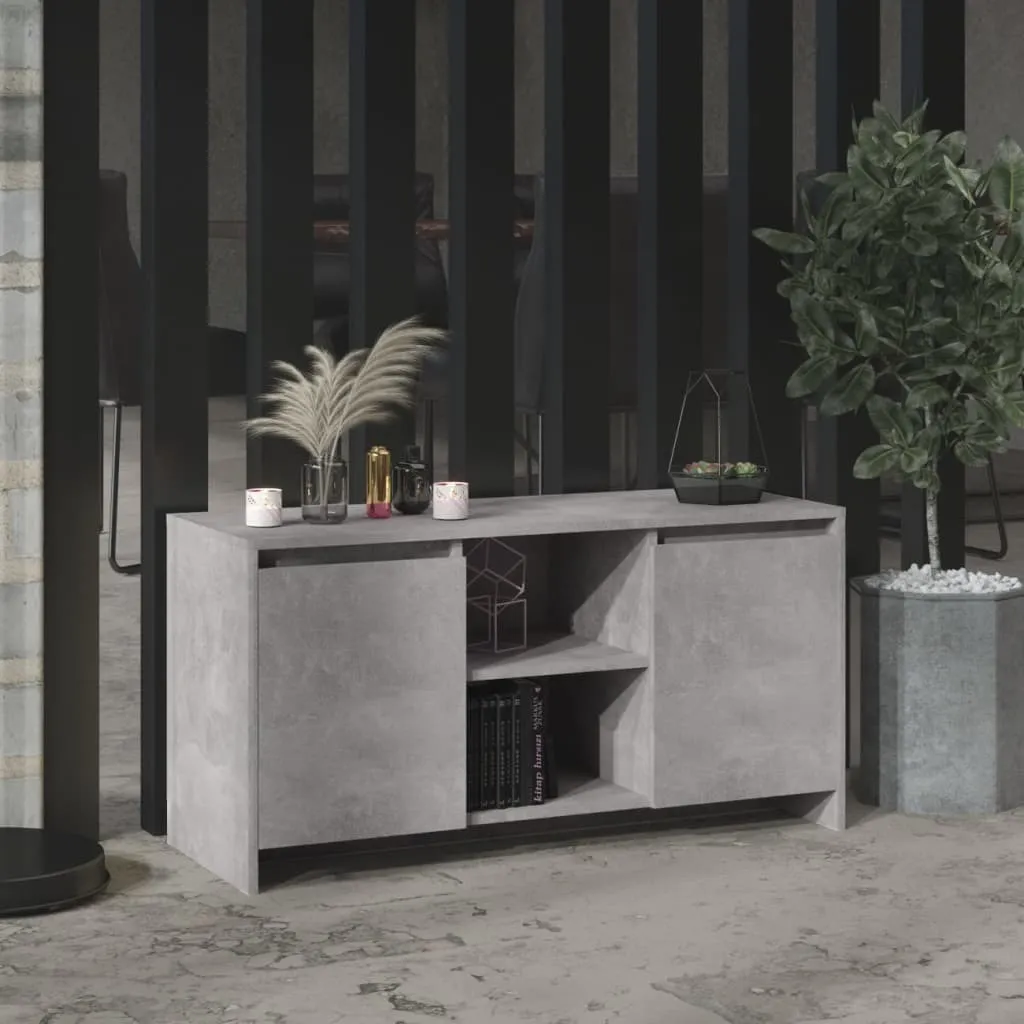 Offerta Mobile TV Maison Exclusive 102cm Grigio Cemento Moderno