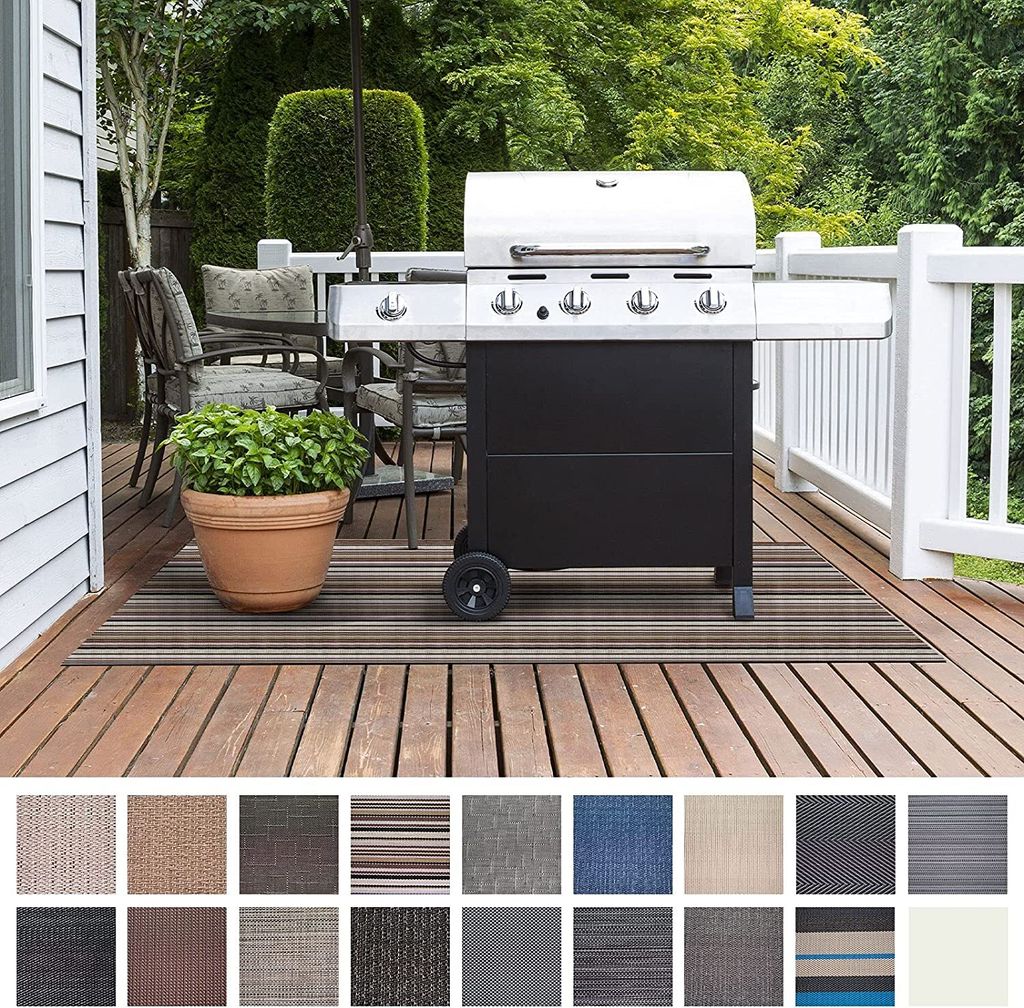 Grillschutzmatte Asti BBQ Grillmatte Grillteppich Grillunterlage schwer entflammbar 90x120 cm