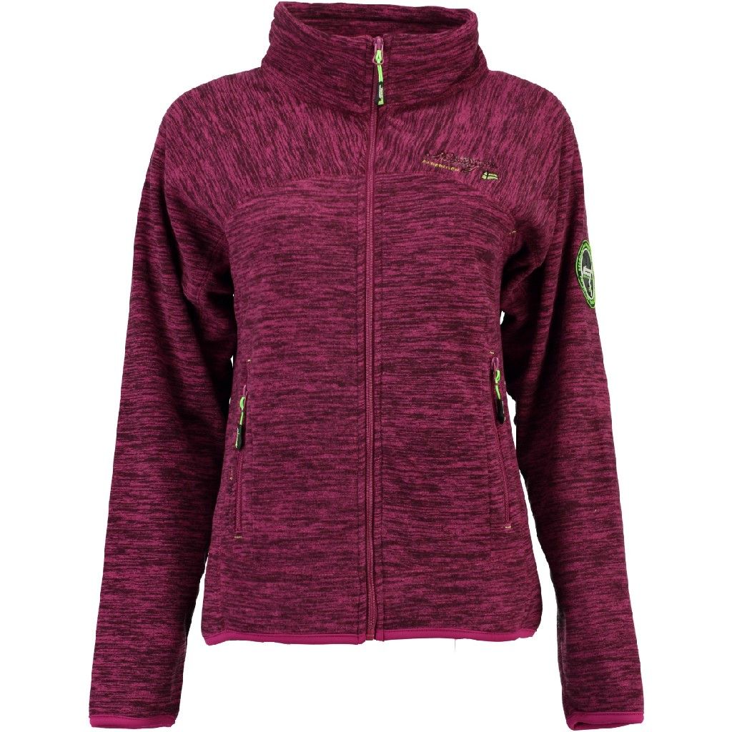 Geographical Norway Damen warme flauschige Fleece Jacke Outdoor Sweater Ski Sport Freizeit G-Tarella, Pink, Größe XXL