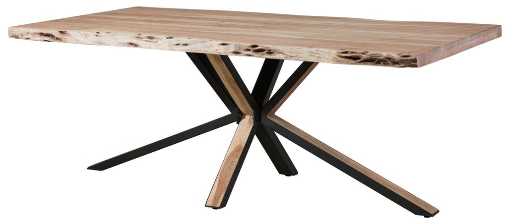 MASSIVMOEBEL24 | Tavolo da Pranzo 220x100x77  in legno di Immagine del prodotto 