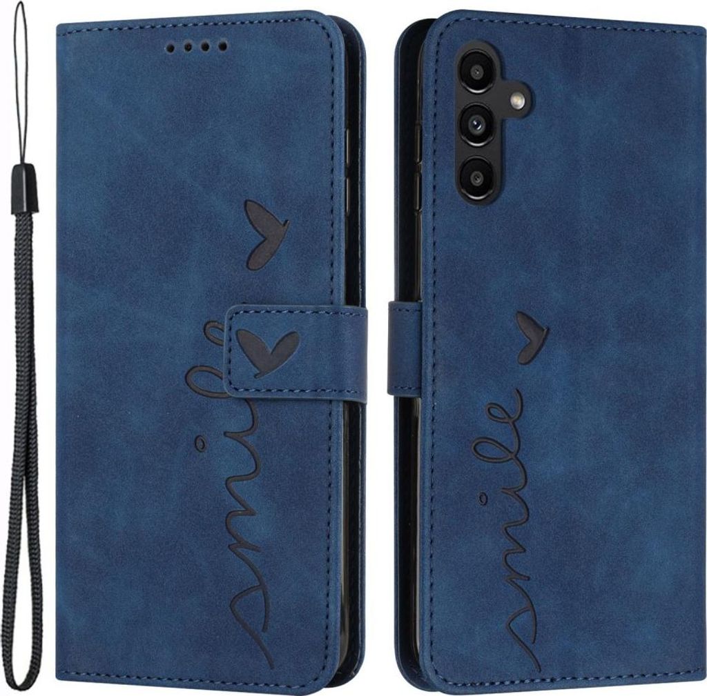 Samsung Galaxy A25 Hülle - Coverup Smile Klapphülle - Blau