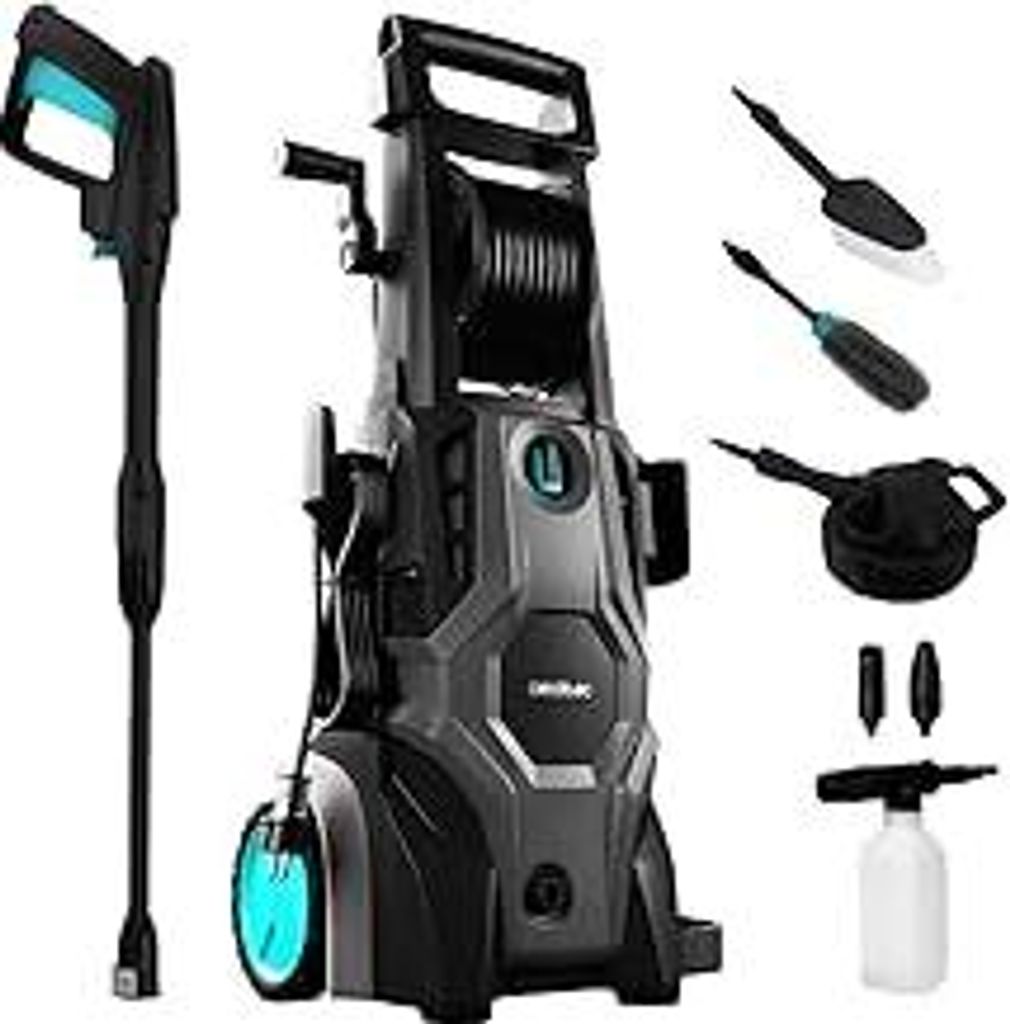 Cecotec Hochdruckreiniger HydroBoost 2400 AdvanceCleany, 2400 W, Zuhause, Garten oder Auto, Durchfluss von 480 l/h, 180 bar Druck, Aluminium-Pumpe,...