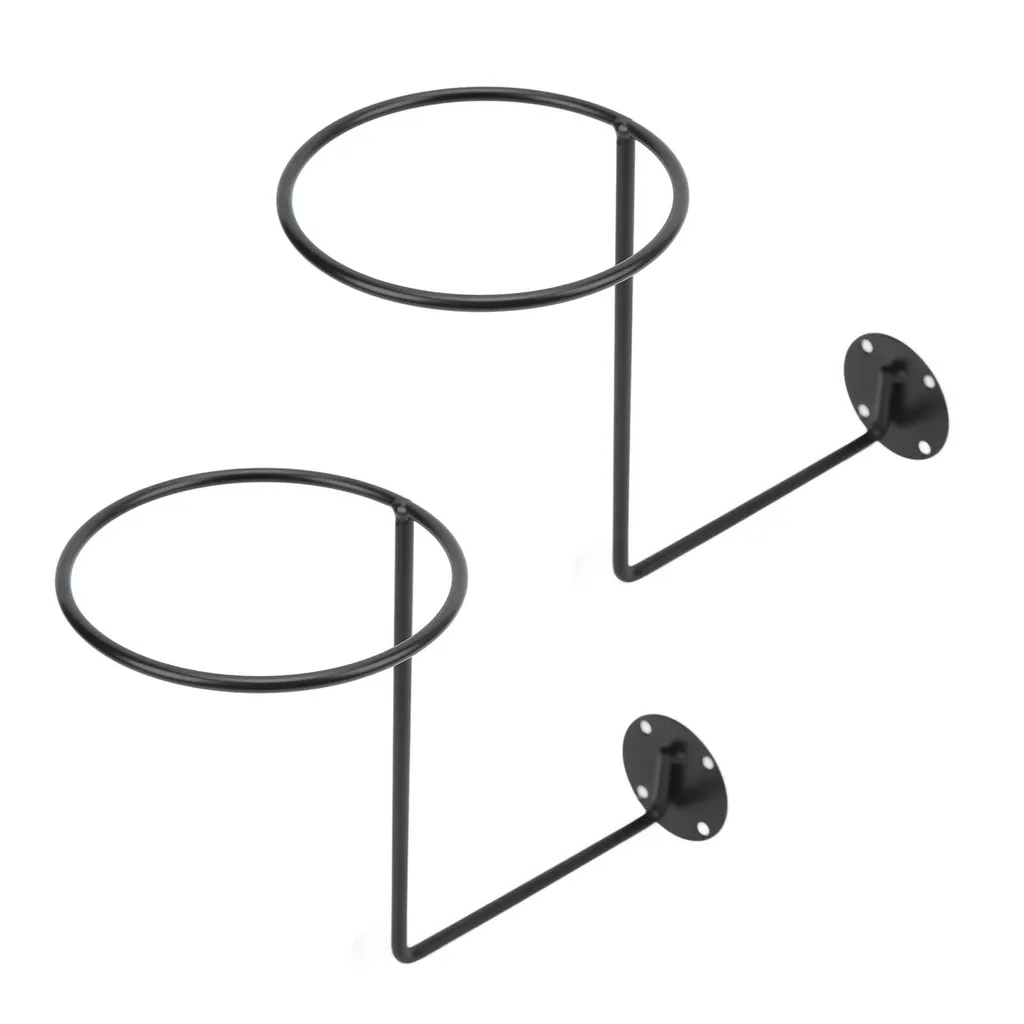 Support de casque moto mural en acier noir robuste, présentoir intégral - 6