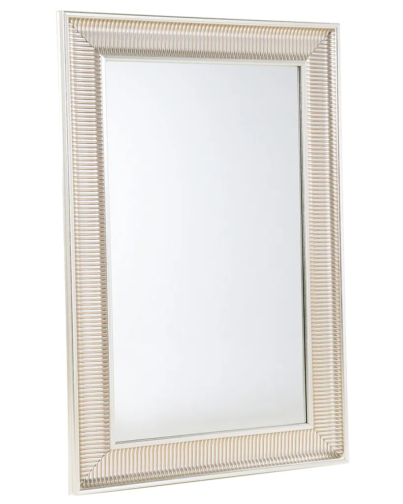 Miroir mural rectangulaire doré 60x90 cm - Décoration murale Beliani chic