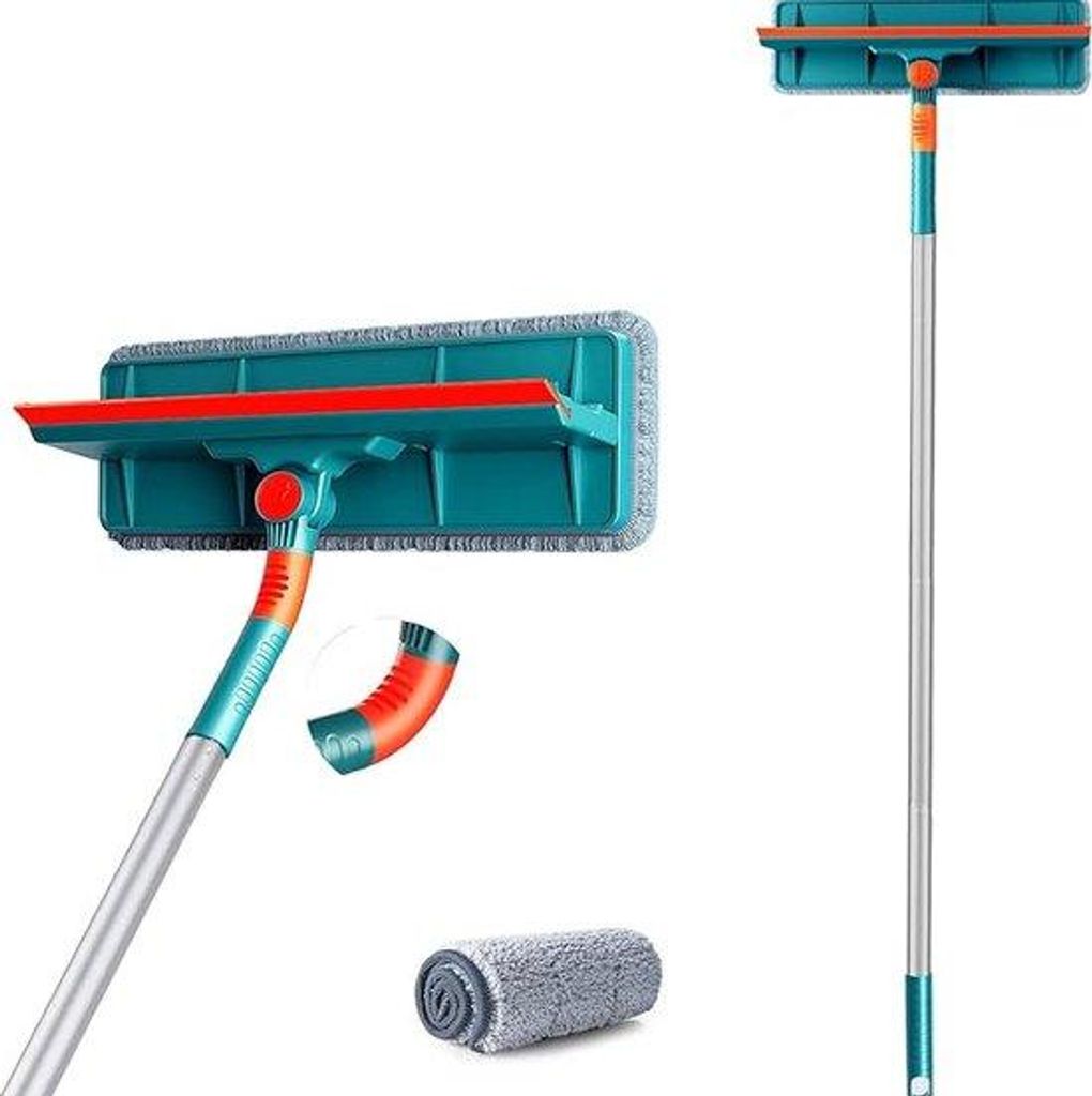 Professionelles Fensterreinigungsset: 2-in-1 Fensterwischer und Fensterreiniger mit Teleskopstange für effiziente Reinigung von hohen Fenstern, in...