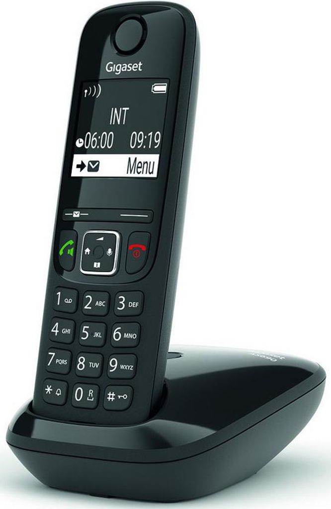 Schwarz dect schnurloses telefon Gigaset AS690NOIR