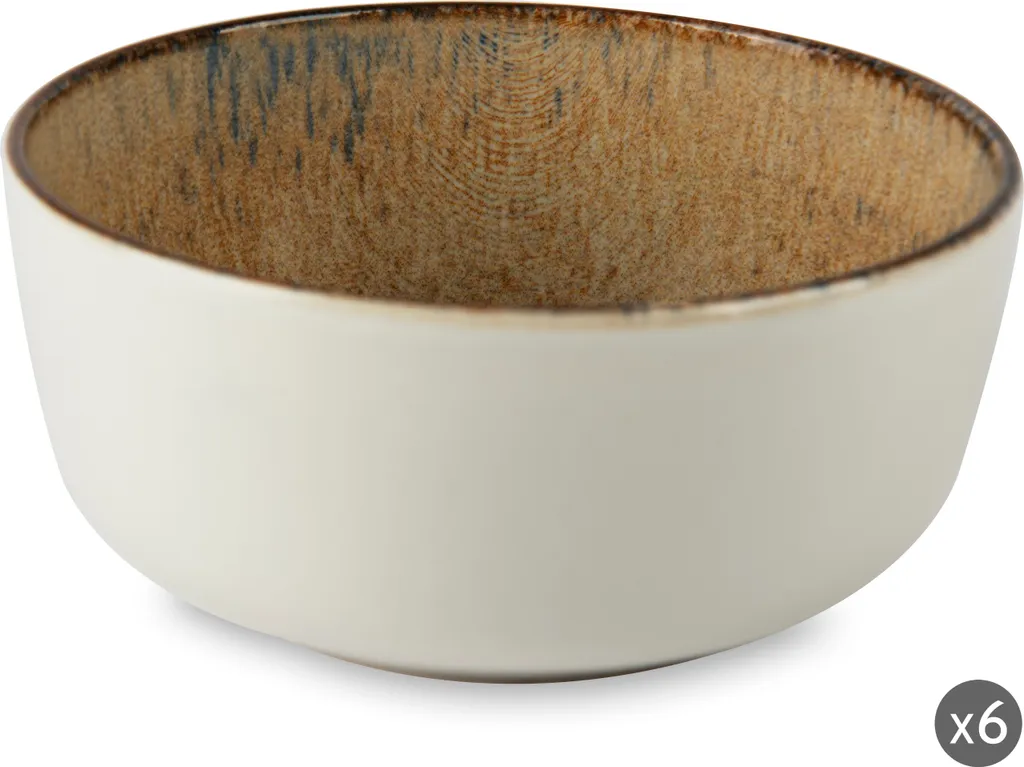 Excelsa Demetra Set 6 Ciotole - Ceramica Design Minimal 14,5cm