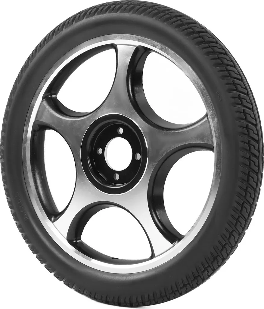 Roue pour fauteuil roulant électrique 10 pouces moyeu aluminium 4 trous