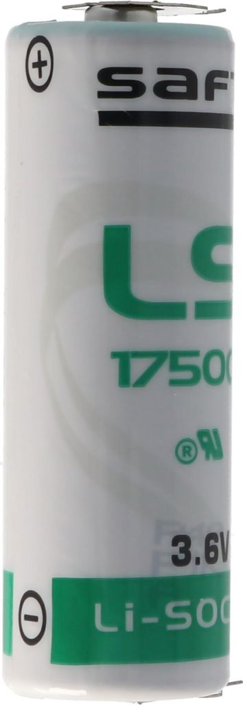 SAFT LS17500 Lithium Batterie , Size A, mit 1er Print Kontakten