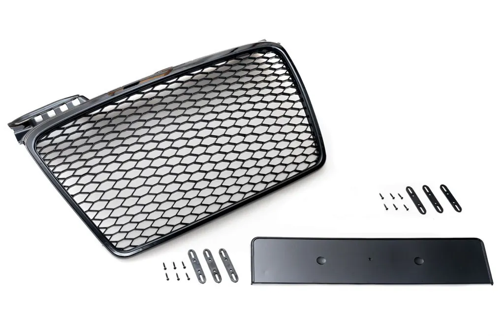 Grille de Calandre Sport Nid d'Abeille Noir Brillant Audi A4 B7 Cabrio