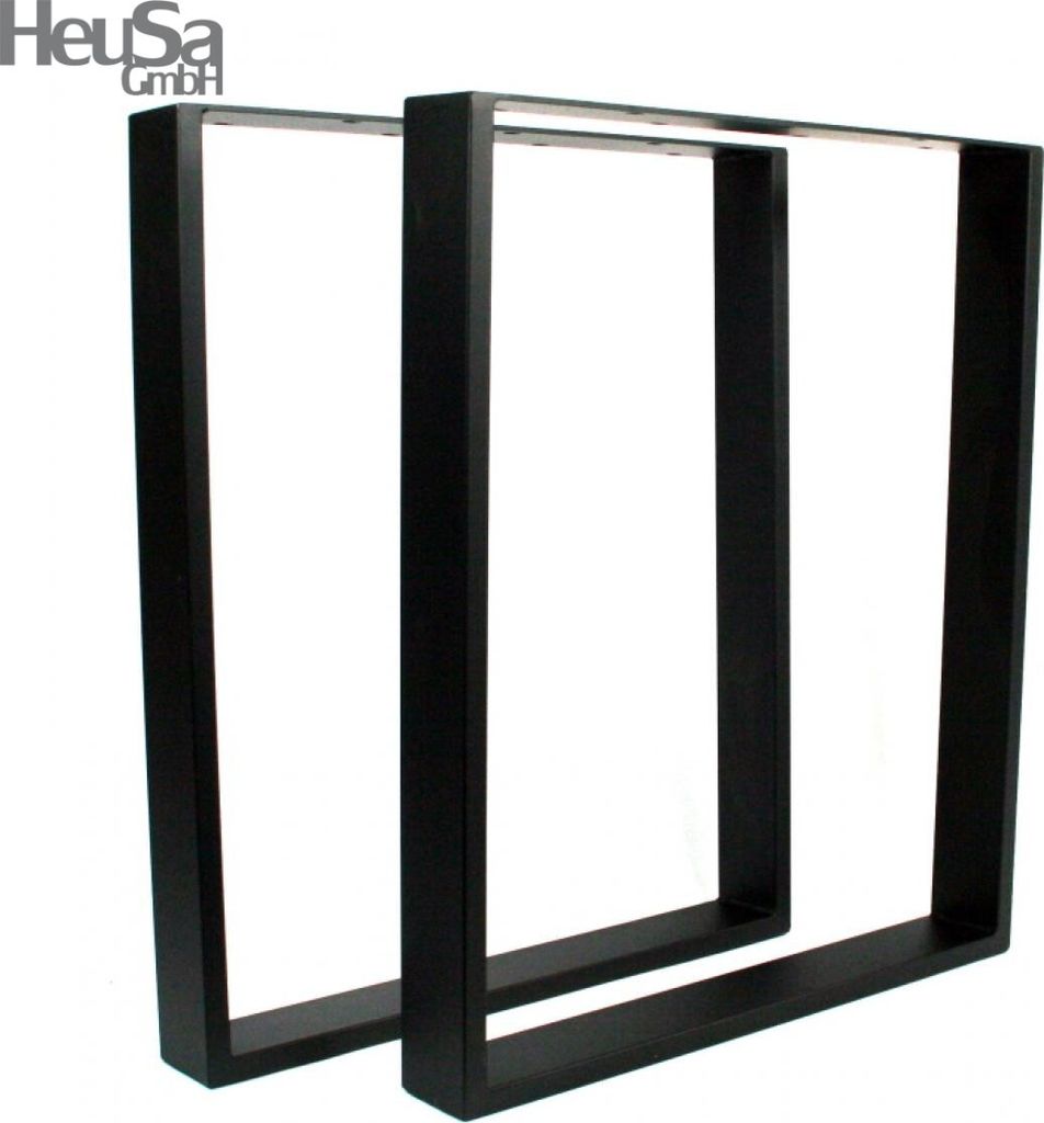 2x Kufentischgestell Tischgestell schwarz H72 x B60 cm Kufen 8x2cm Gestell Höhe 72 cm Breite 60 cm Modell Mainz
