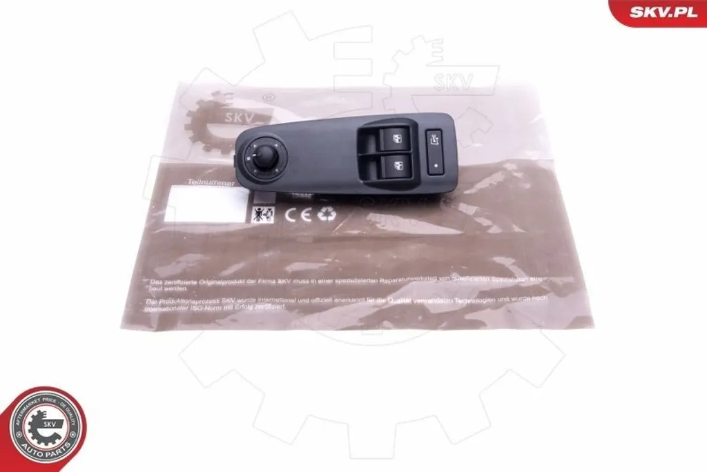 Interruttore Alzacristalli Ducato ESEN SKV 37SKV142 - Qualità Tedesca